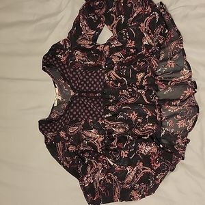 Long Sleeve Mesh Blouse For Women